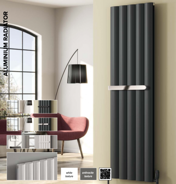 REIAN Designe Belva Vertical Single Aluminium Radiator